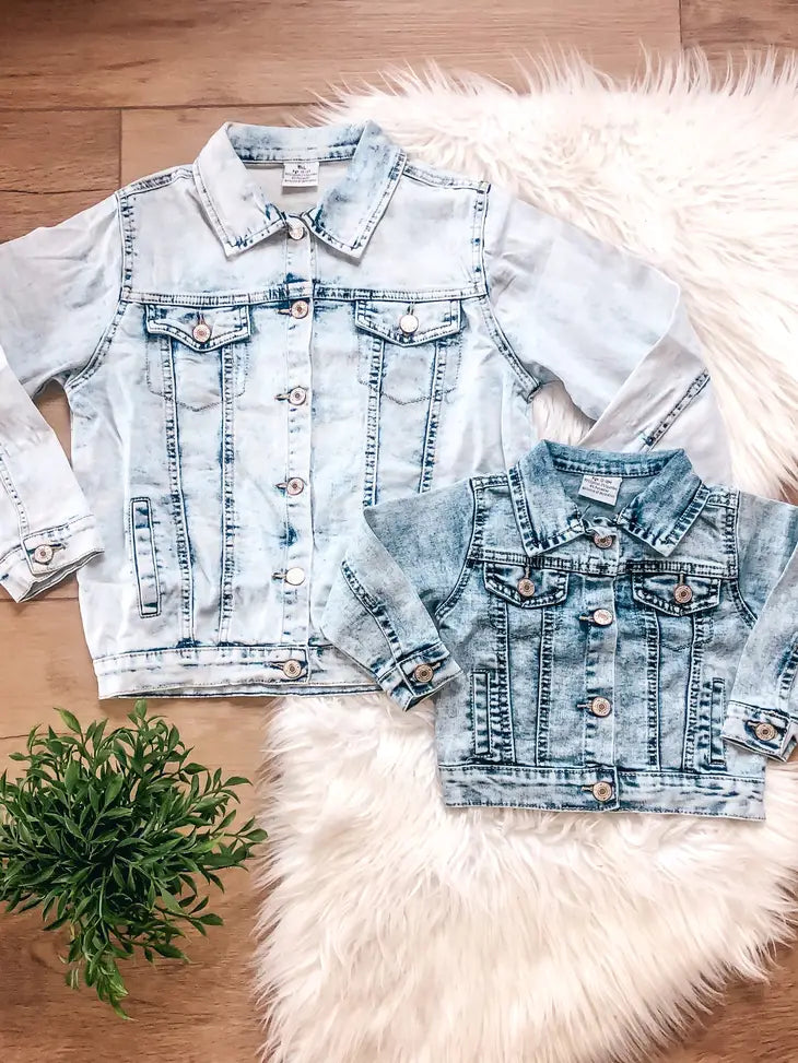 ACID WASH DENIM JACKET