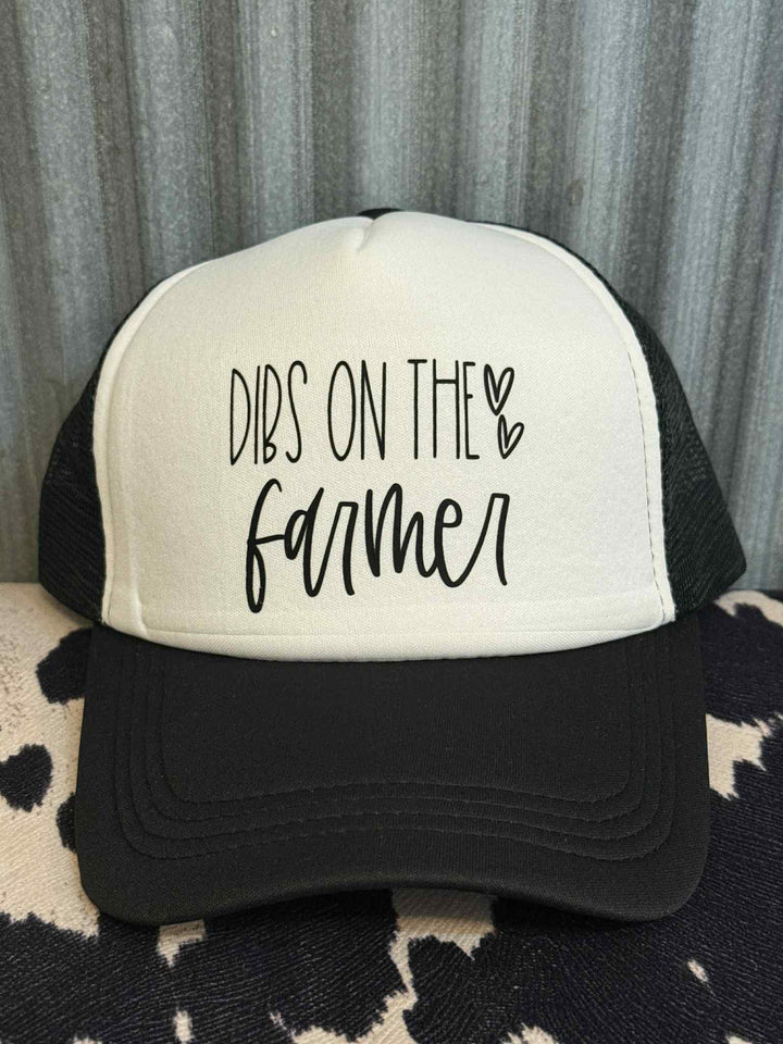 DIBS ON THE FARMER TRUCKER HAT