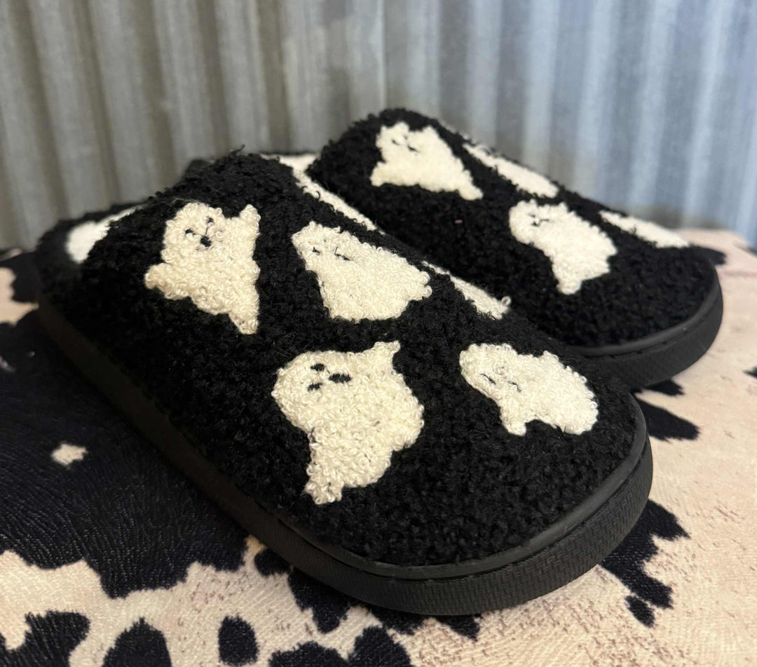 SAY BOO! GHOST SLIPPERS