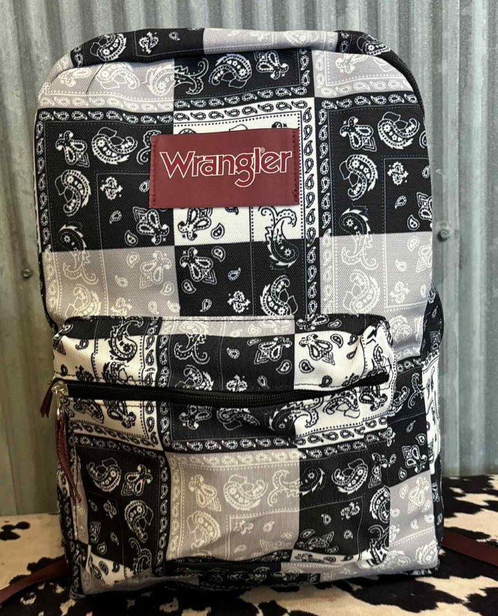 BLACK WRANGLER PAISLEY BACKPACK