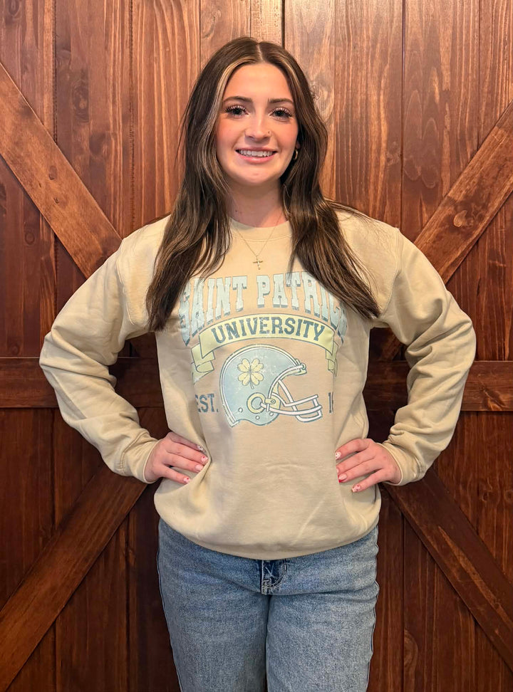 SAINT PATRICK UNIVERSITY GRAPHIC CREWNECK