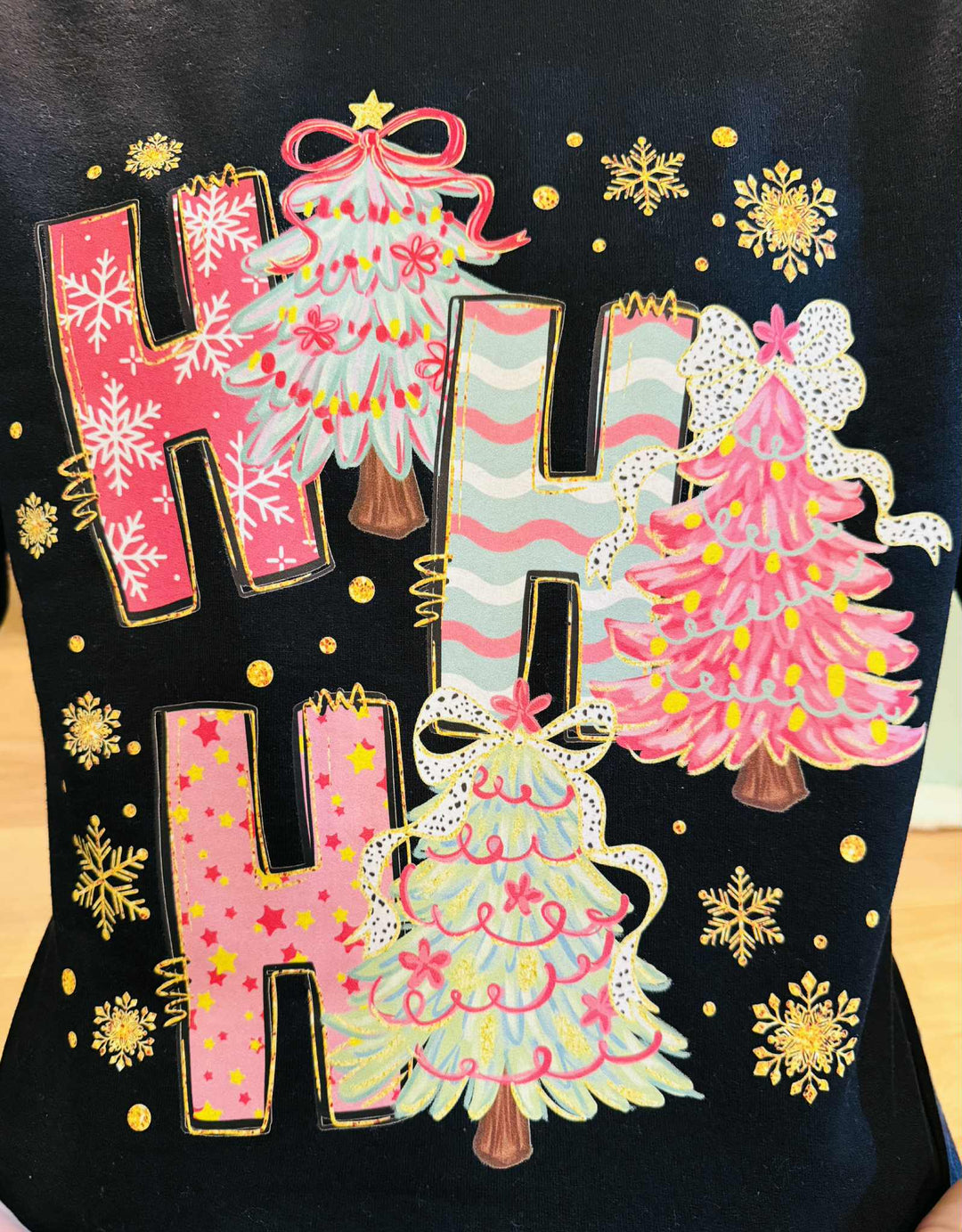 HO HO HO GRAPHIC CREWNECK