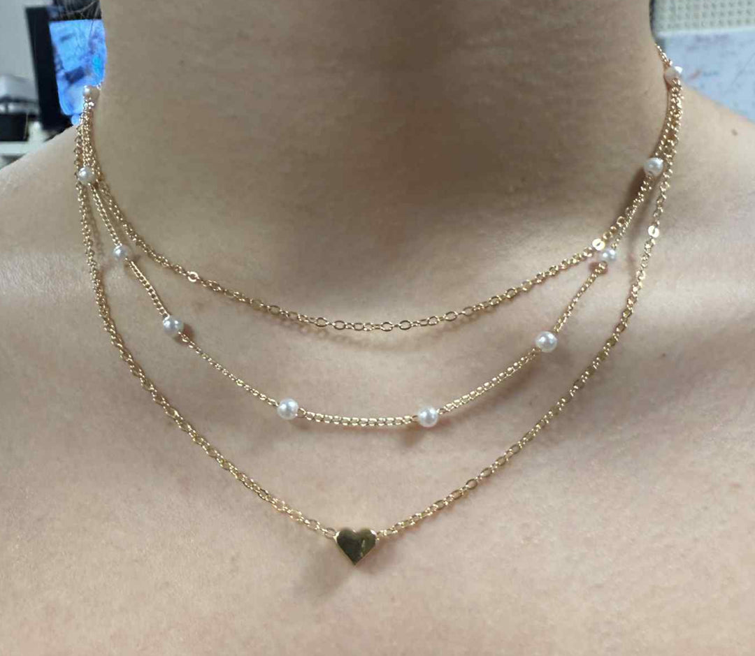 GOLD NECKLACE SET OF 3