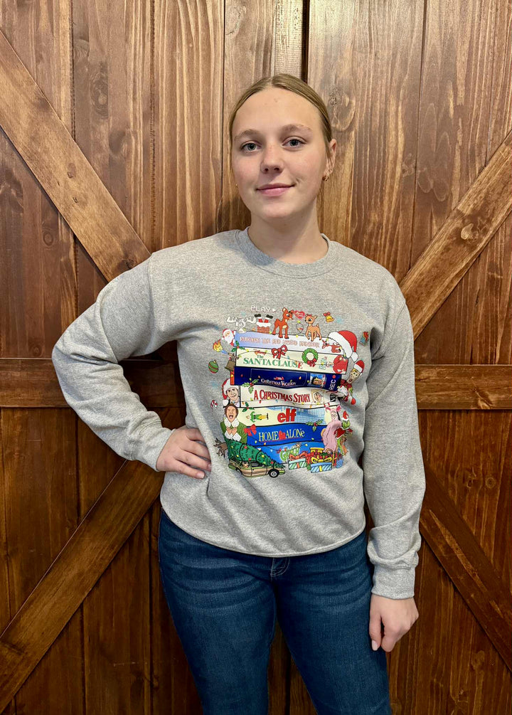90'S CHRISTMAS MOVIES GRAPHIC CREWNECK