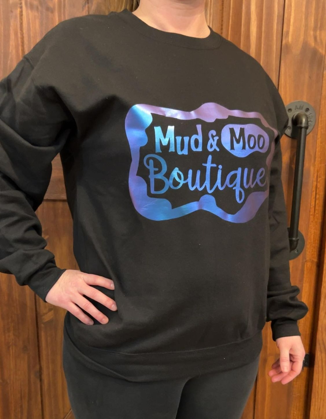 MUD & MOO BLACK INDIGO BLUE MOOD CHANGING CREW