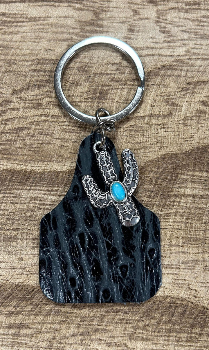 COW TAG KEYCHAIN