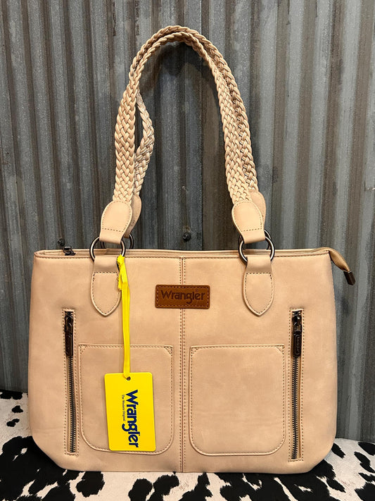 LIGHT TAN WRANGLER CONCEALED CARRY TOTE