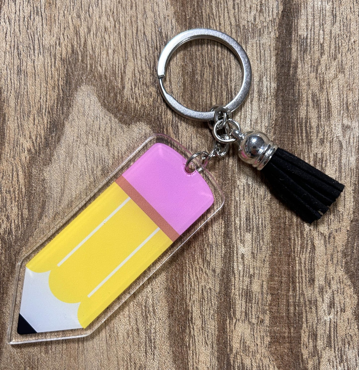 Teacher Pencil Keychain