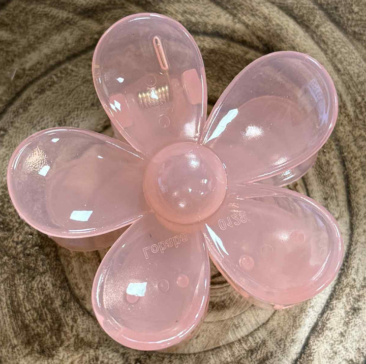 SOLID FLOWER CLAW CLIP