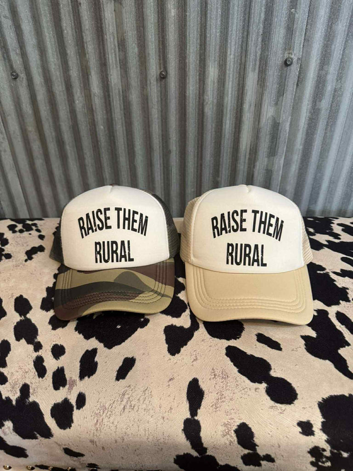 RAISE THEM RURAL TRUCKER HAT