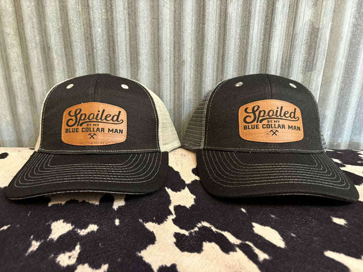 SPOILED BY BLUE COLLAR TRUCKER HAT