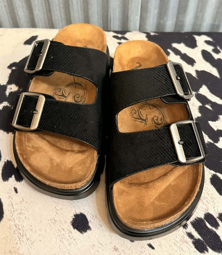SUMMER CHIC BLACK SANDALS