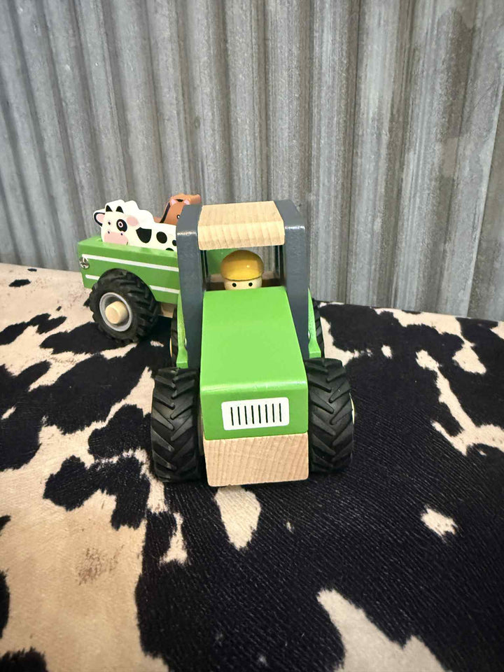 WOODEN TRACTOR PULL TOYS