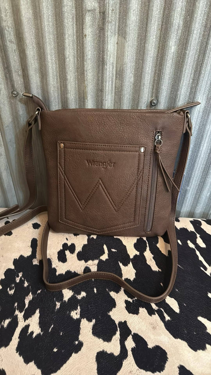 COFFEE WRANGLER BRAIDED CONCEALED CARRY CROSSBODY