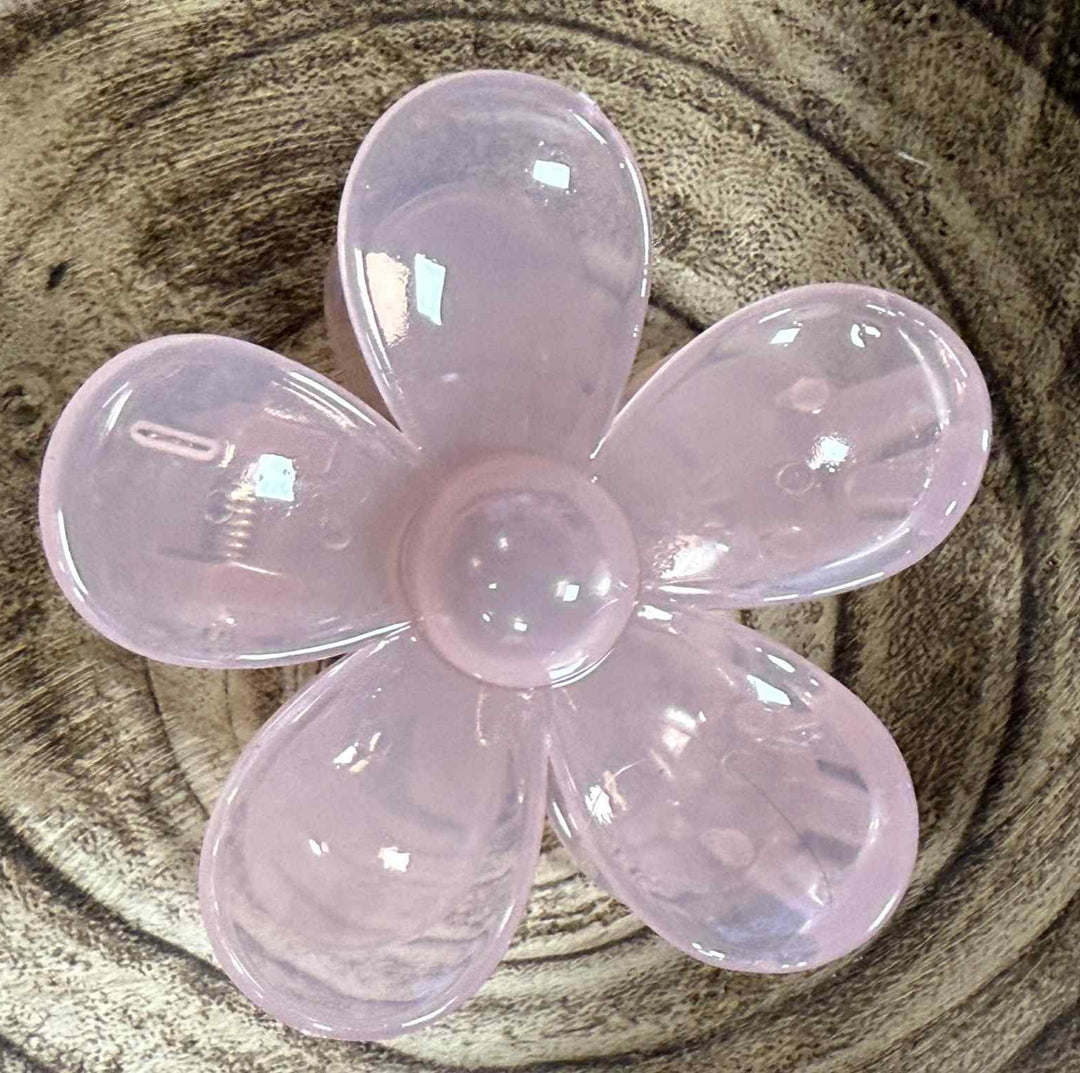 SOLID FLOWER CLAW CLIP