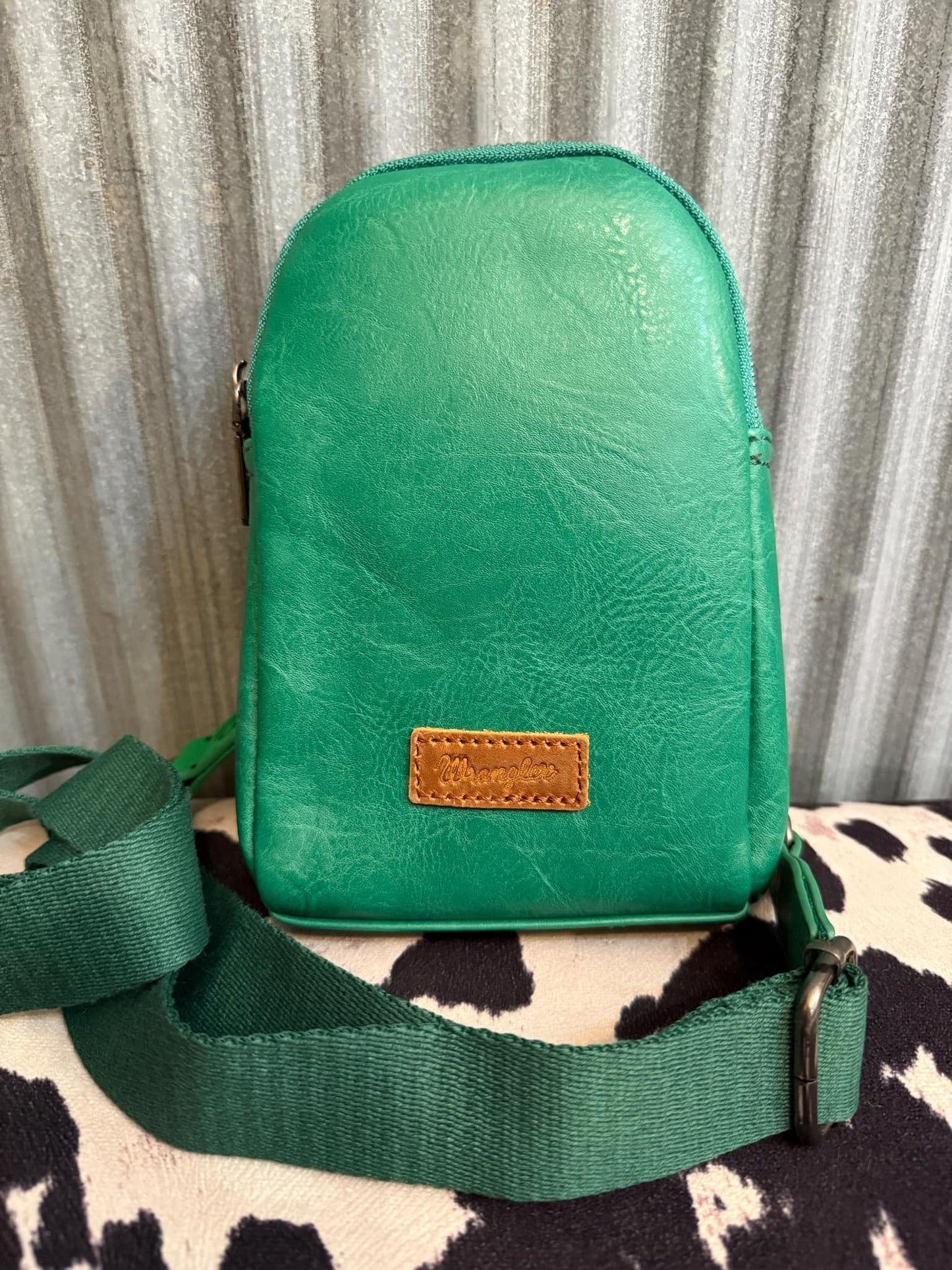 Green Wrangler Crossbody Chest Bag