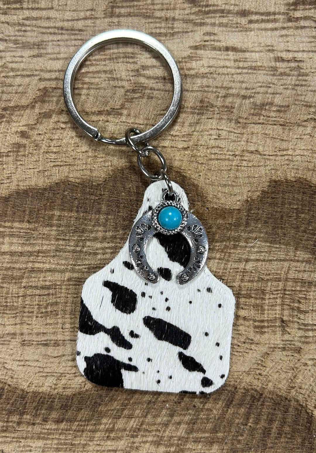 COW TAG KEYCHAIN