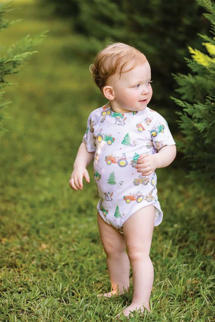Moo-y Christmas Organic Cotton Christmas Onesie
