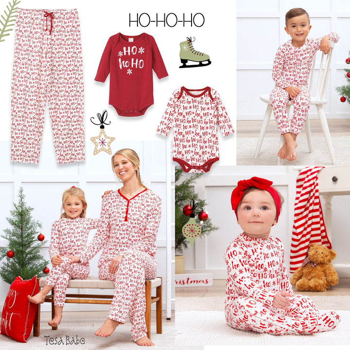 Christmas Bamboo Adult Pajama Pants Ho-Ho-Ho