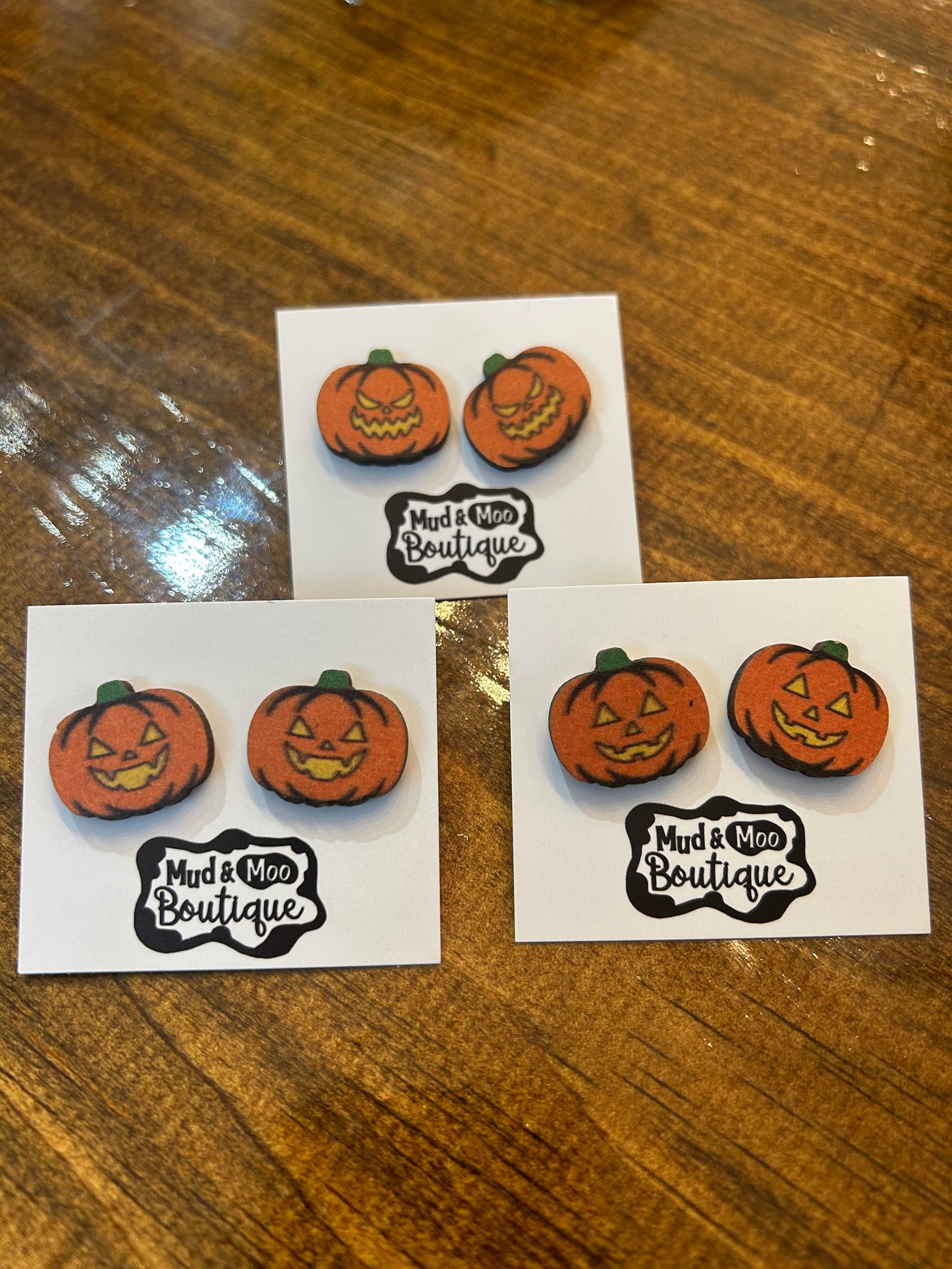 Pumpkin Stud Earrings