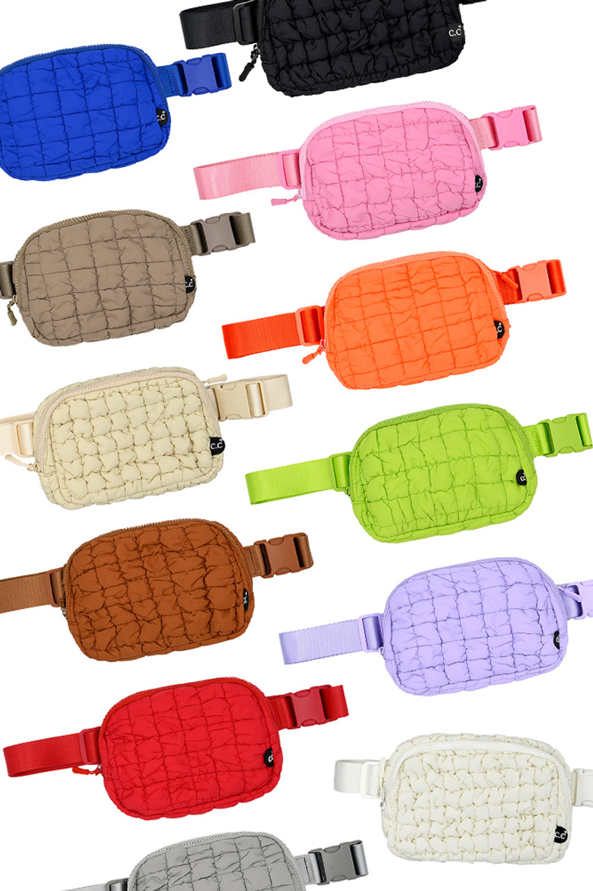 QUILTED PUFFER C.C BELT BAG