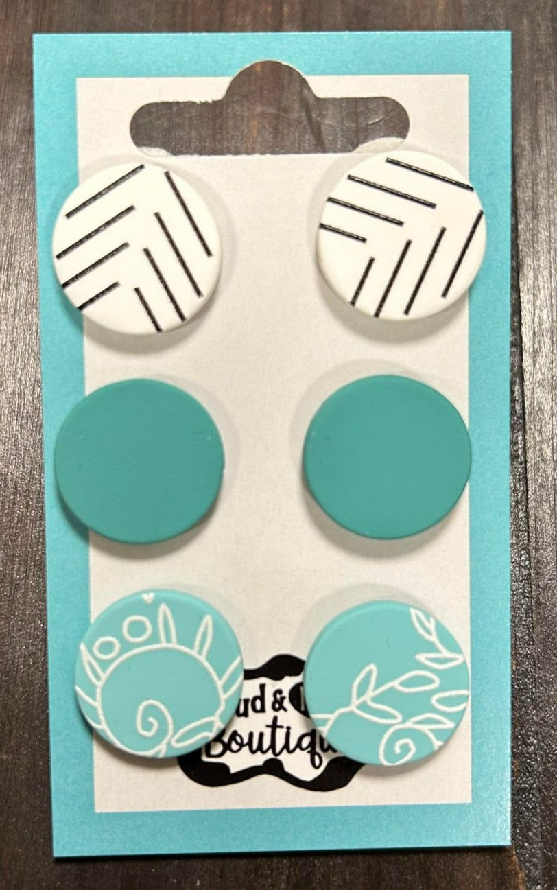 3-PACK SILICONE EARRINGS