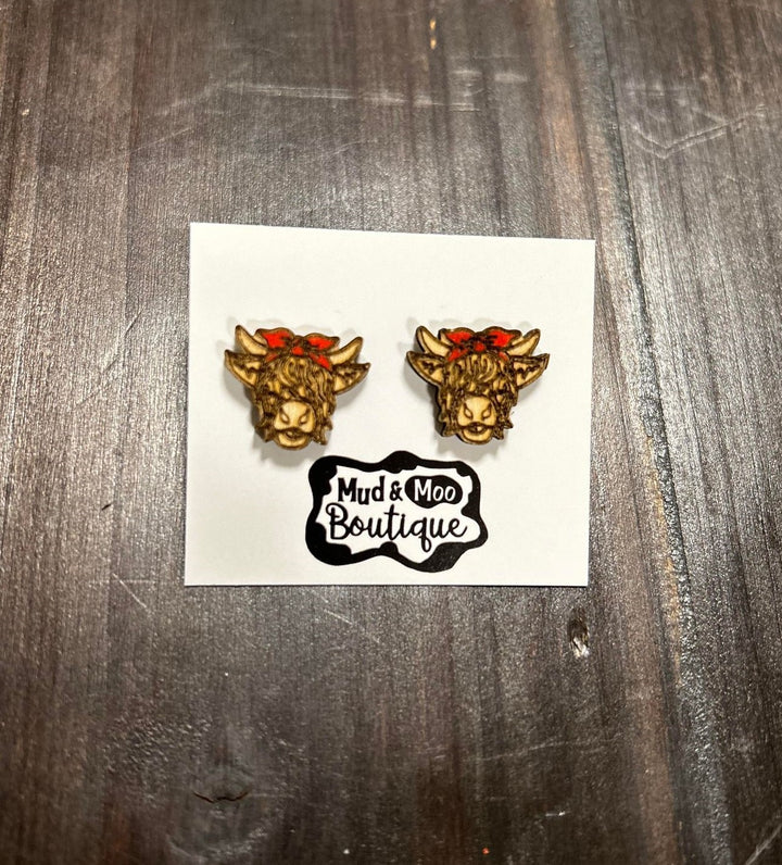 WOODEN EARRINGS