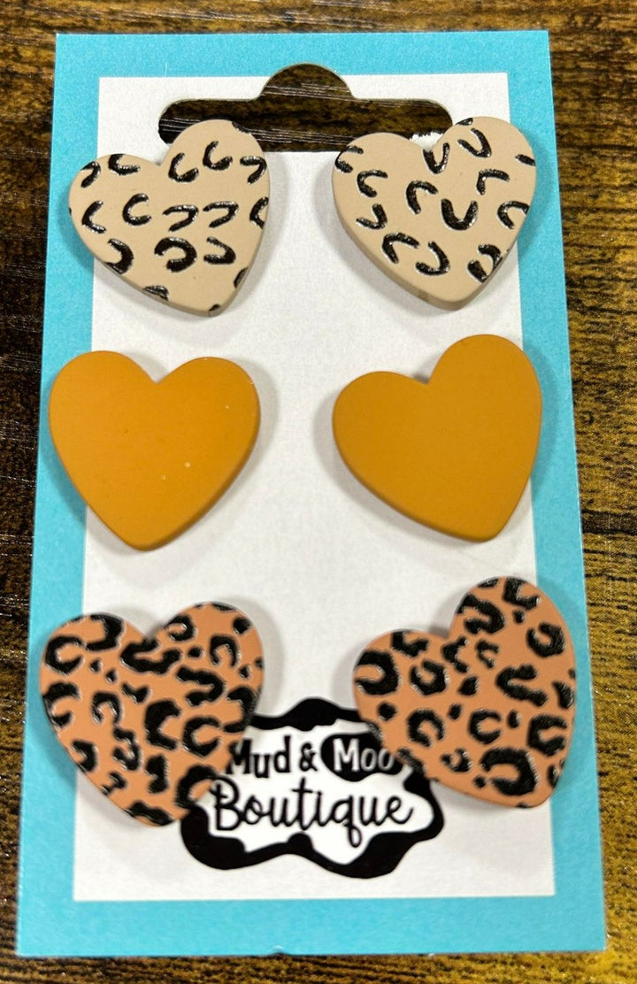 3-PACK SILICONE EARRINGS