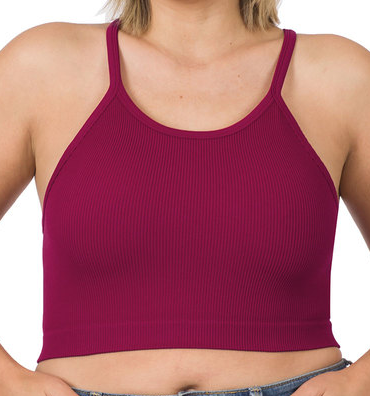 RIBBED SEAMLESS TANK TOP