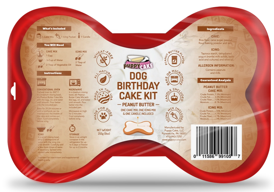 Dog Birthday Cake Kit