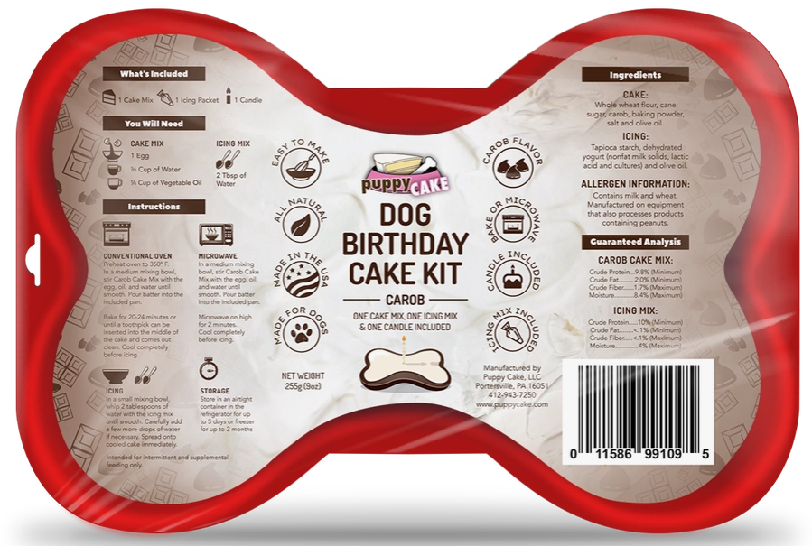 Dog Birthday Cake Kit