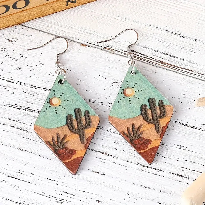 WOODEN EARRINGS